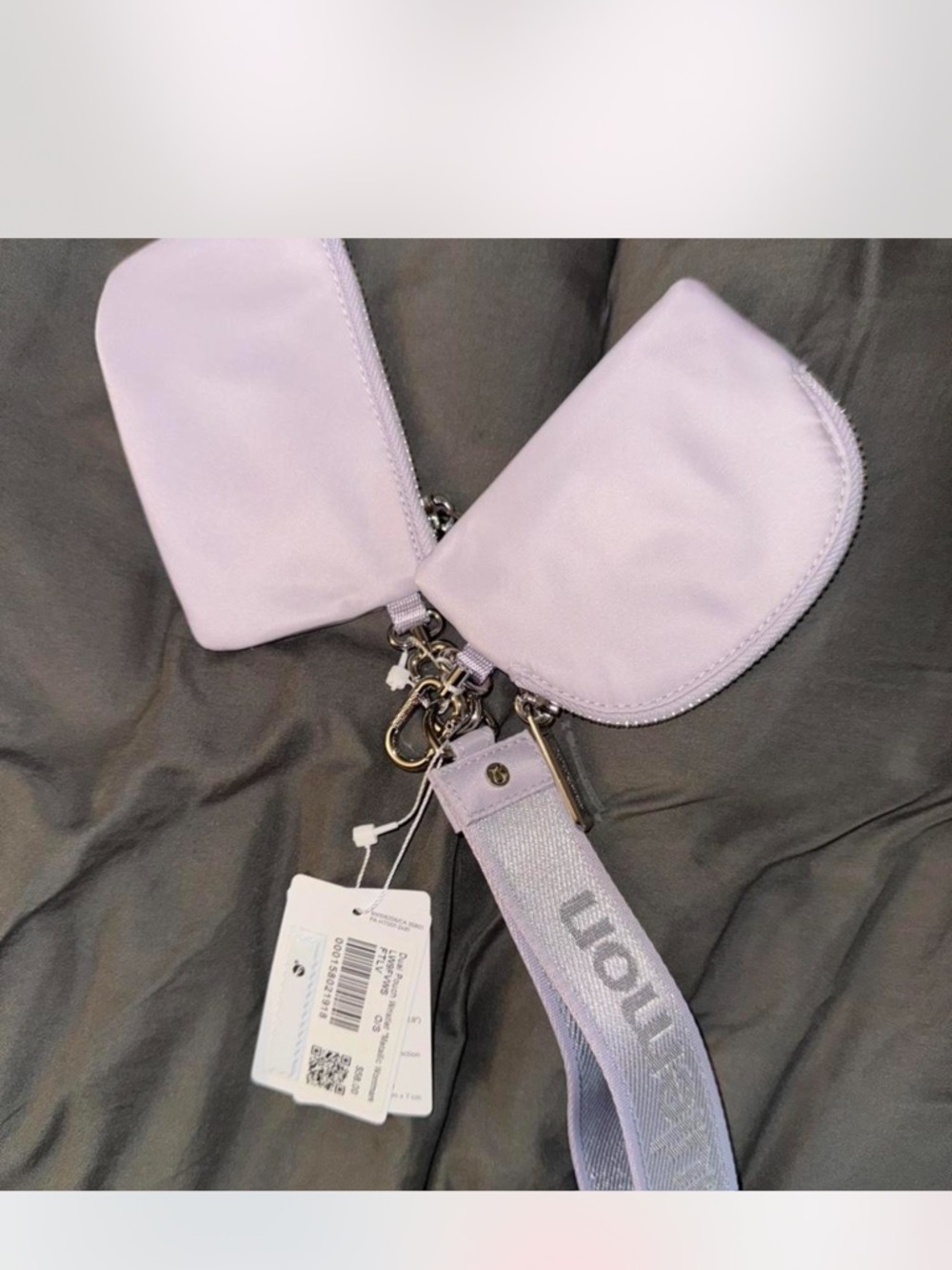 lululemon athletica Lavender Dual-Pouch Wristlet